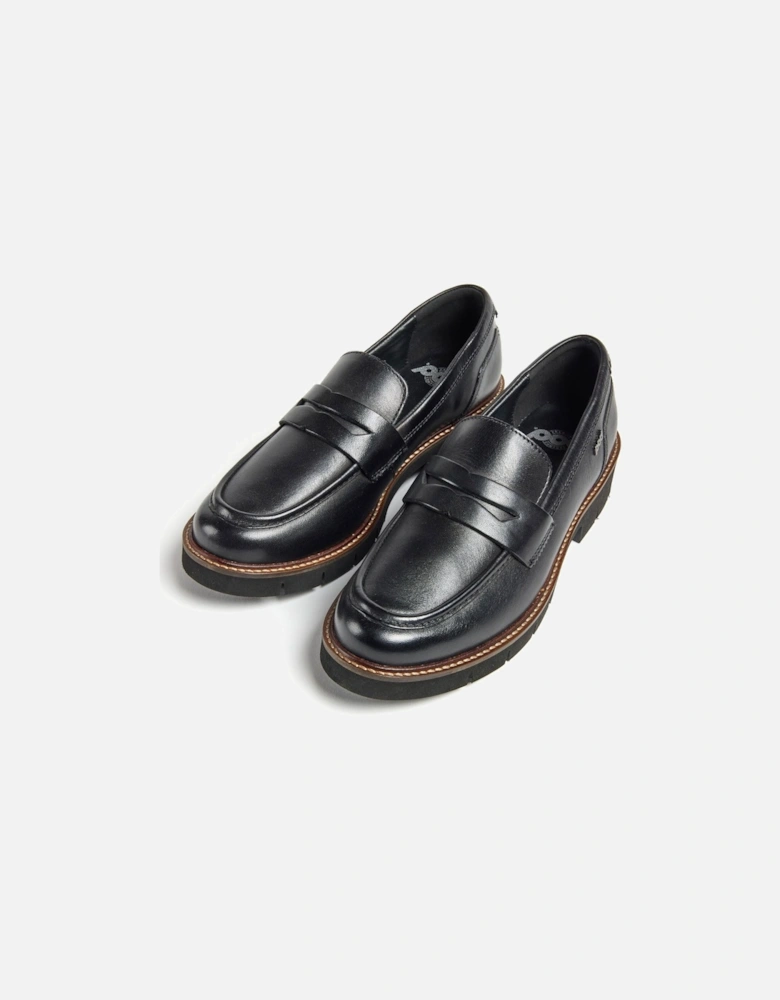 Kaltin Leather Women's Black Loafers