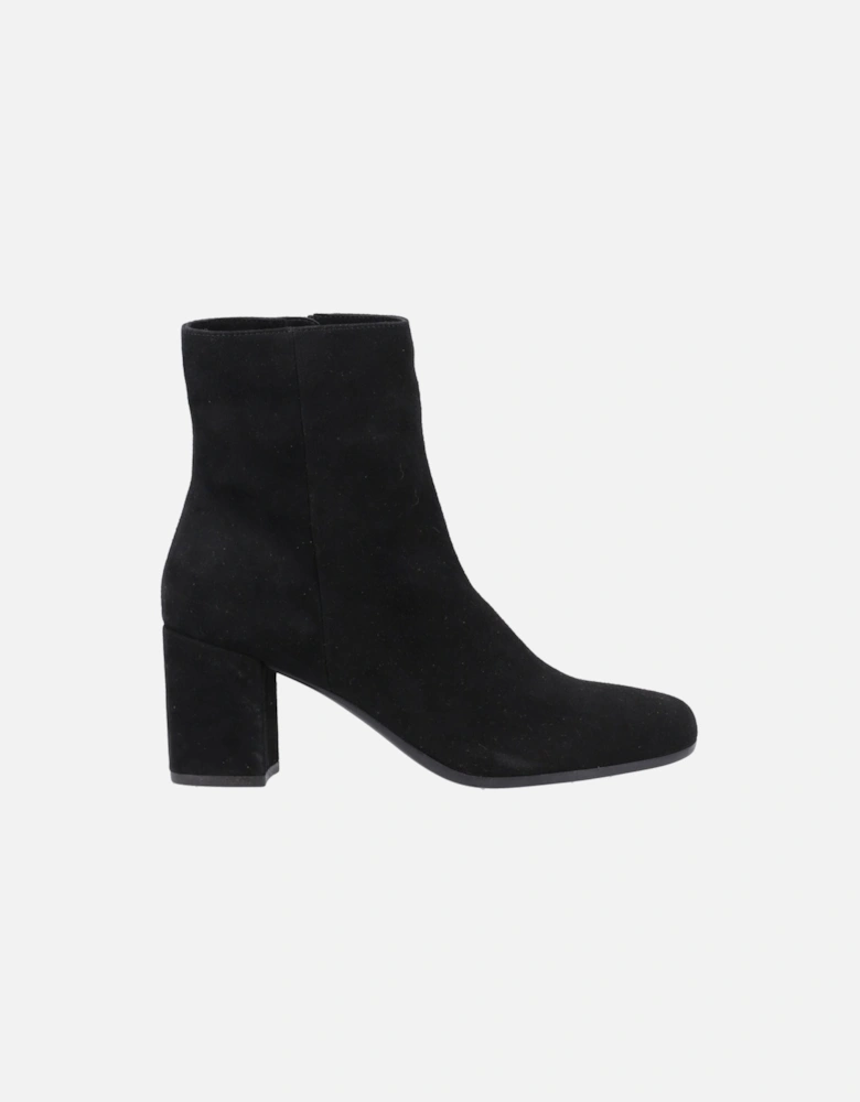 Octavia Suede Women's Black Heeled Ankle Boots