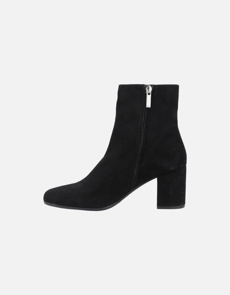 Octavia Suede Women's Black Heeled Ankle Boots