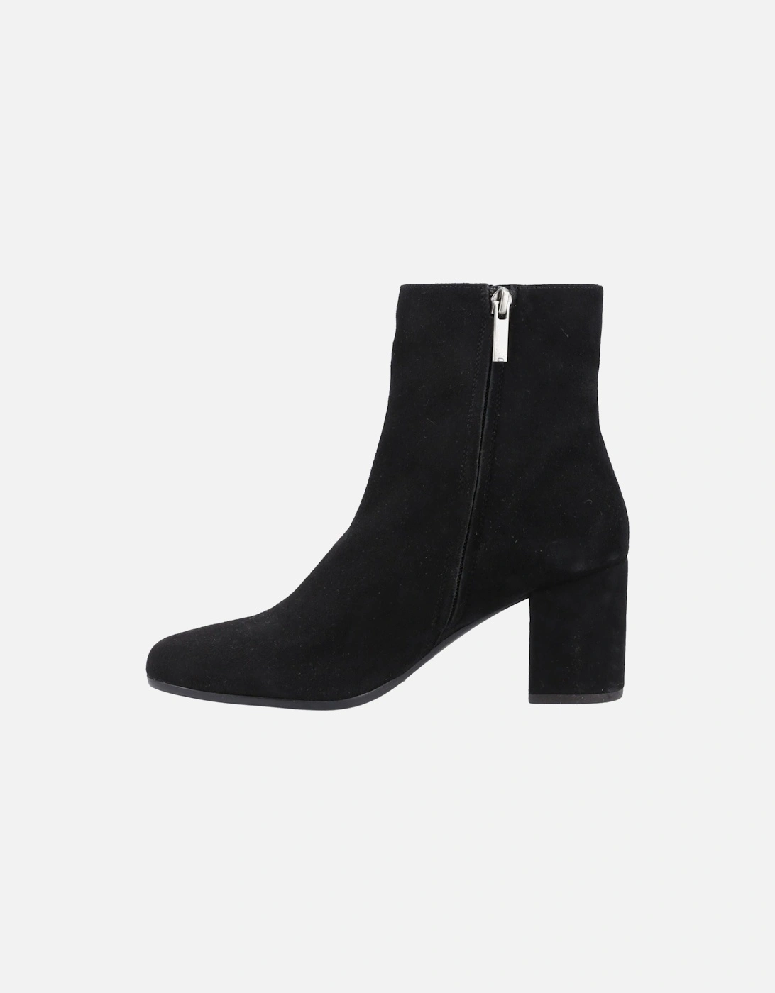 Octavia Suede Women's Black Heeled Ankle Boots