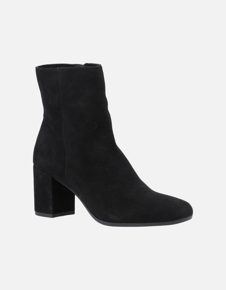 Octavia Suede Women's Black Heeled Ankle Boots