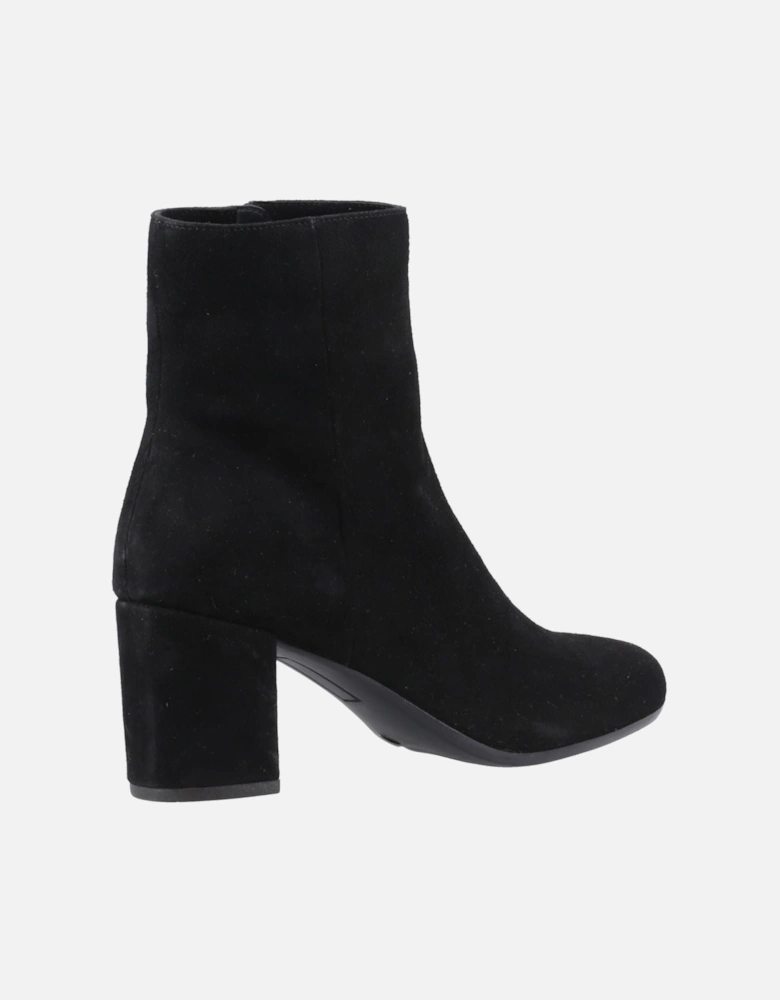 Octavia Suede Women's Black Heeled Ankle Boots