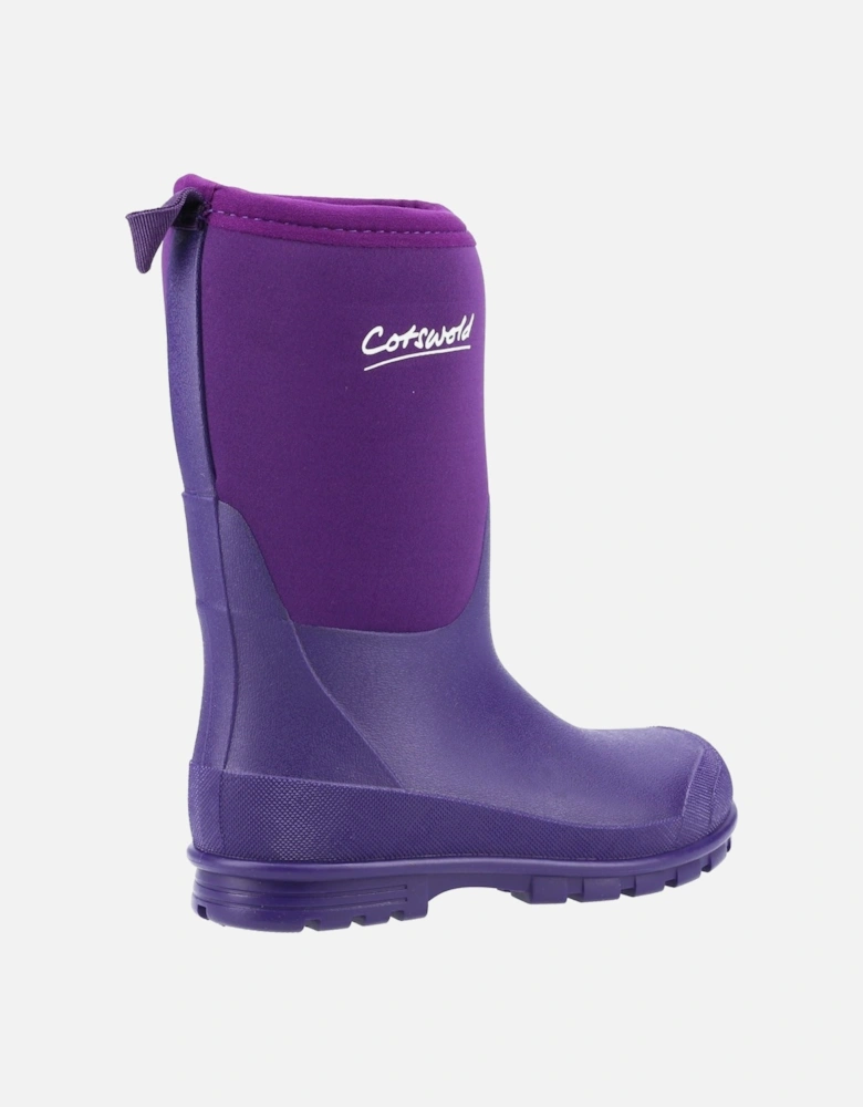 Hilly Neoprene TPR+Neoprene Purple Wellington Boots