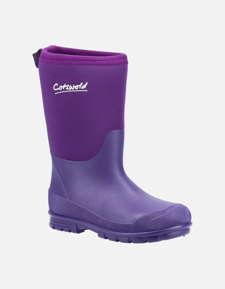 Hilly Neoprene TPR+Neoprene Purple Wellington Boots