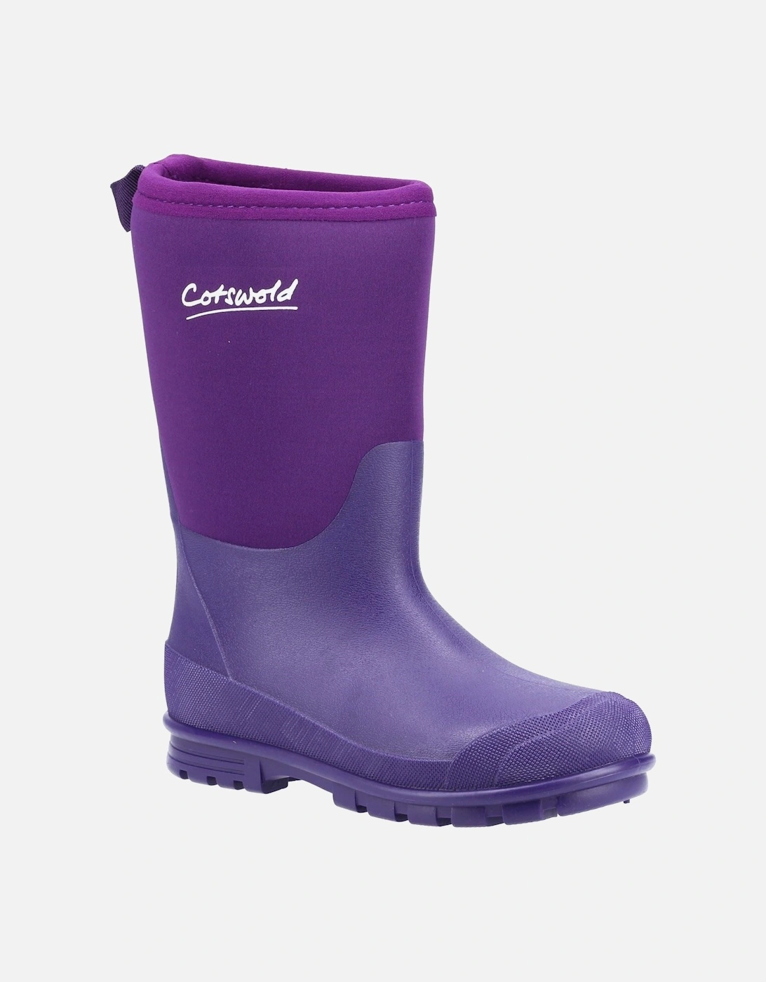 Hilly Neoprene TPR+Neoprene Purple Wellington Boots, 7 of 6