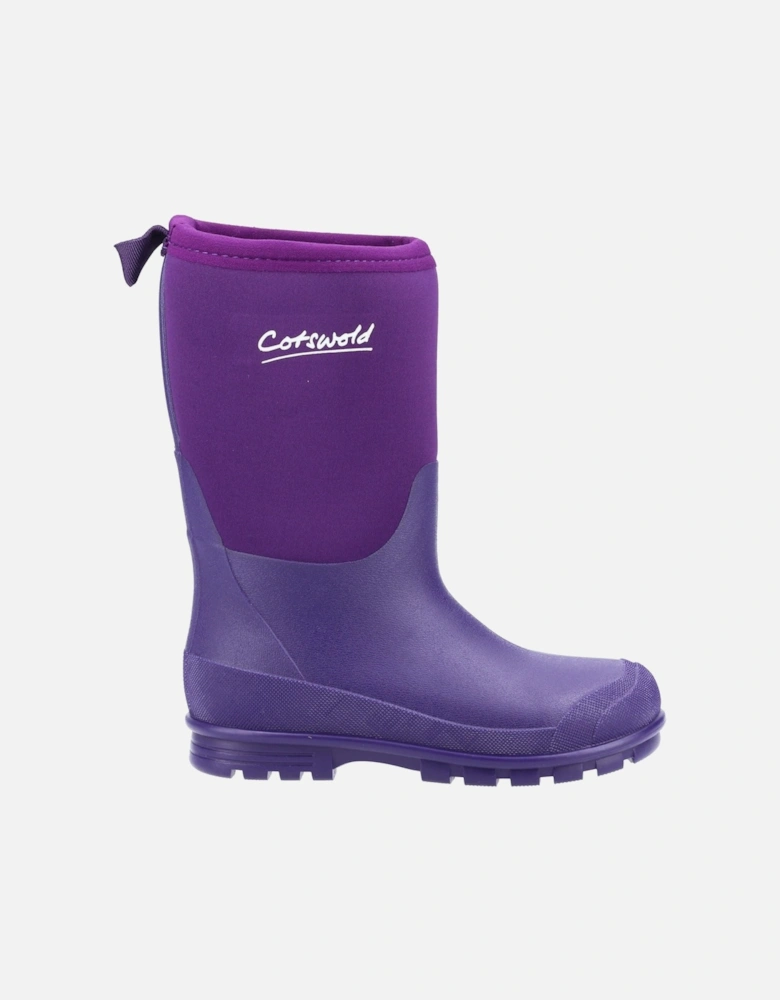 Hilly Neoprene TPR+Neoprene Purple Wellington Boots