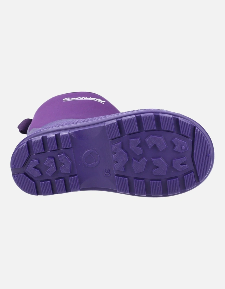 Hilly Neoprene TPR+Neoprene Purple Wellington Boots