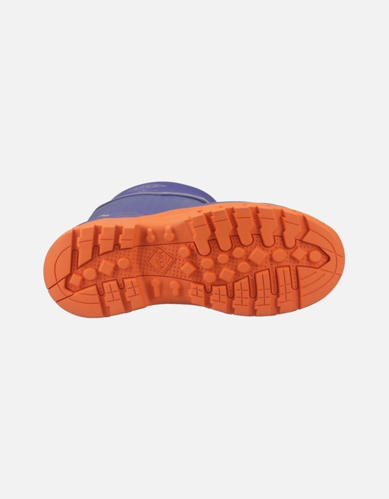 Muck Boots Grit S5 Rubber Women's Blue/Orange Wellington Boots