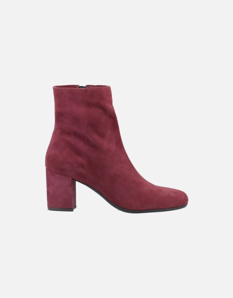 Octavia Suede Women's Bordeaux Heeled Ankle Boots