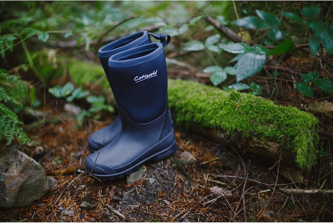 Hilly Neoprene TPR+Neoprene Navy Wellington Boots