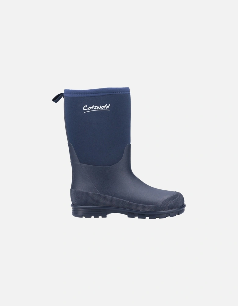 Hilly Neoprene TPR+Neoprene Navy Wellington Boots