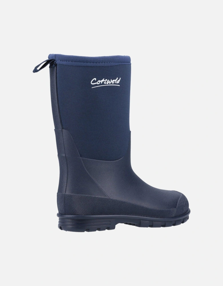 Hilly Neoprene TPR+Neoprene Navy Wellington Boots