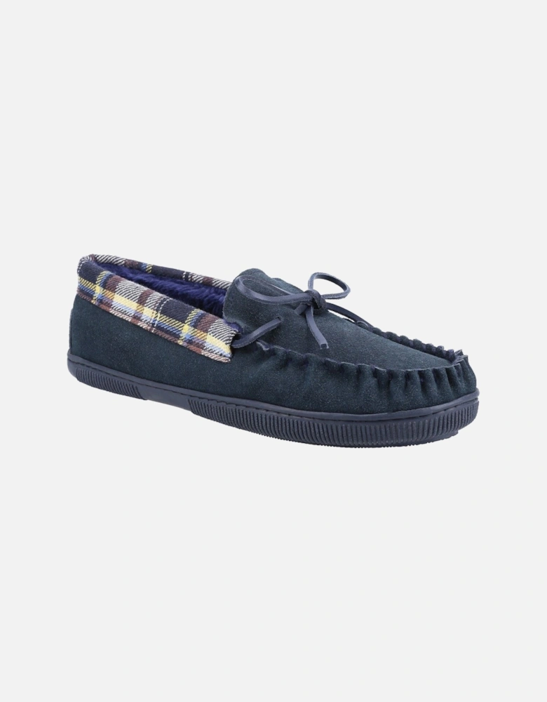 Sodbury Suede Men's Navy Slippers