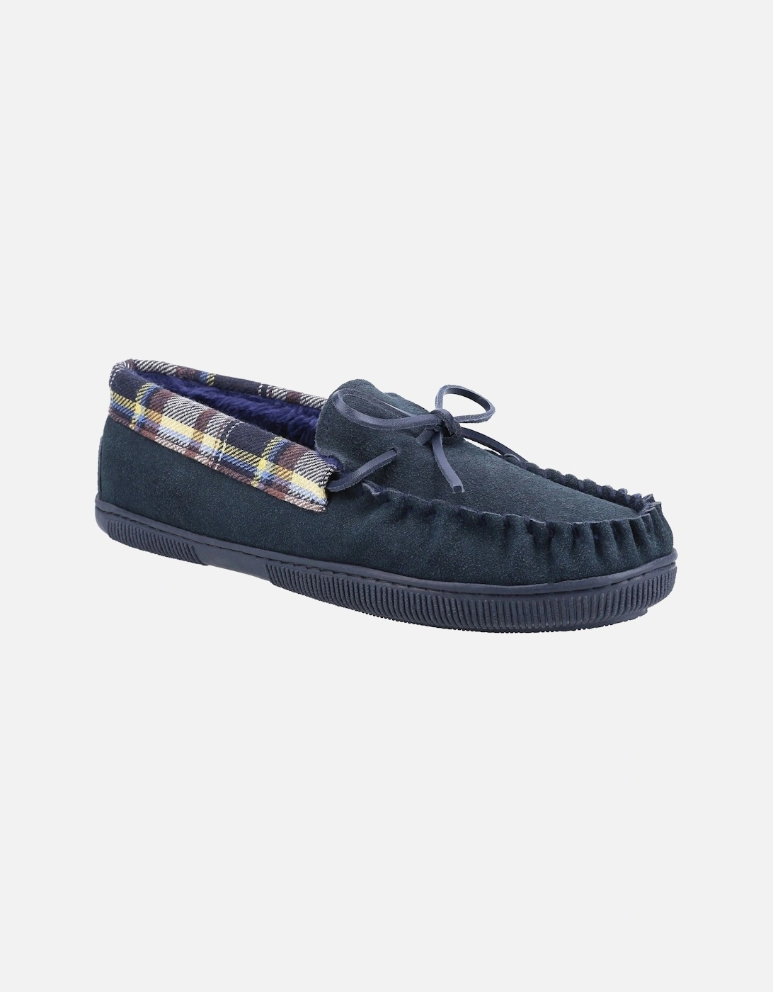 Sodbury Suede Men's Navy Slippers, 5 of 4