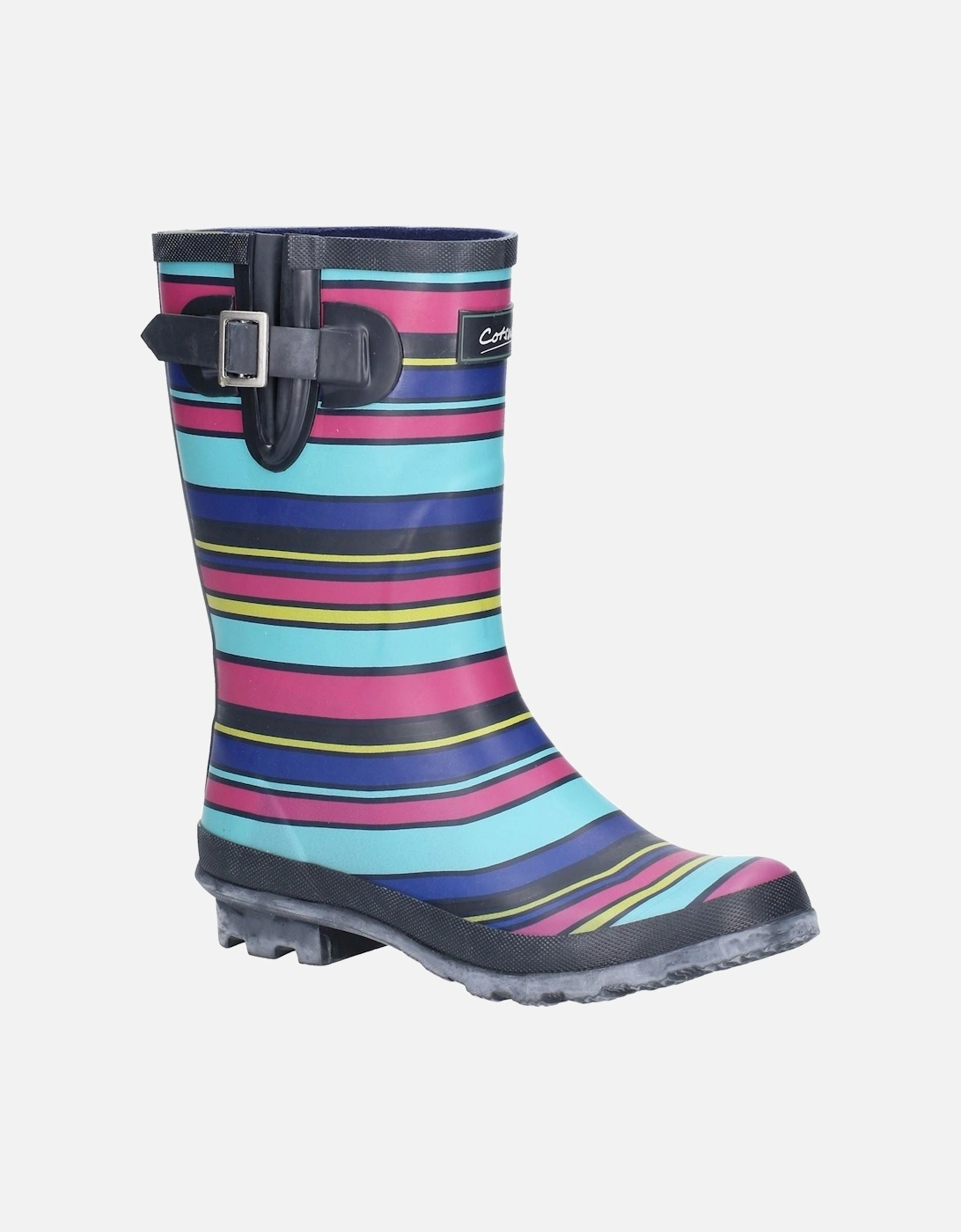 Paxford Rubber Women's Stripe Multicoloured Wellington Boots, 9 of 8