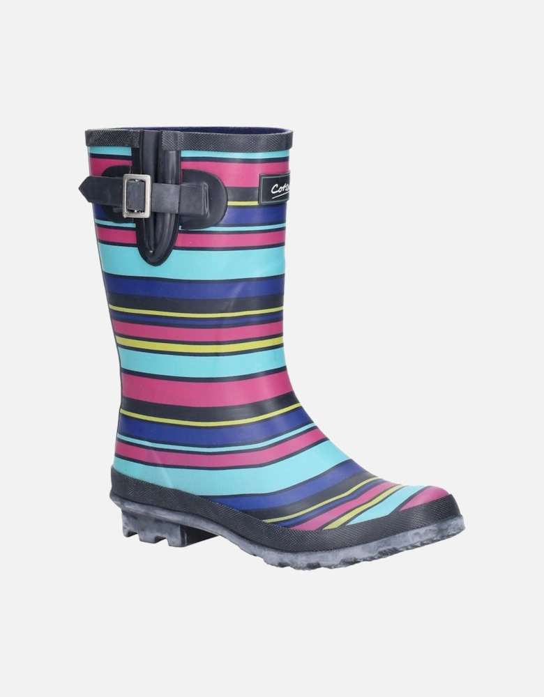 Paxford Rubber Women's Stripe Multicoloured Wellington Boots