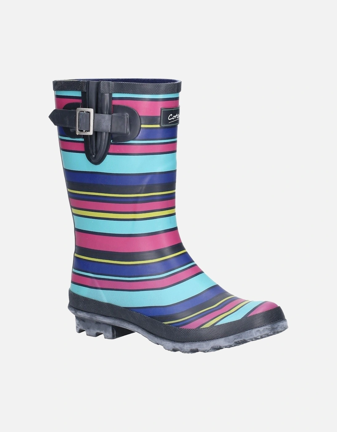 Paxford Rubber Women's Stripe Multicoloured Wellington Boots