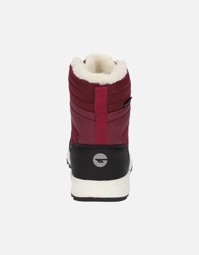 Leo Nylon Berry Winter Mid Calf Boots