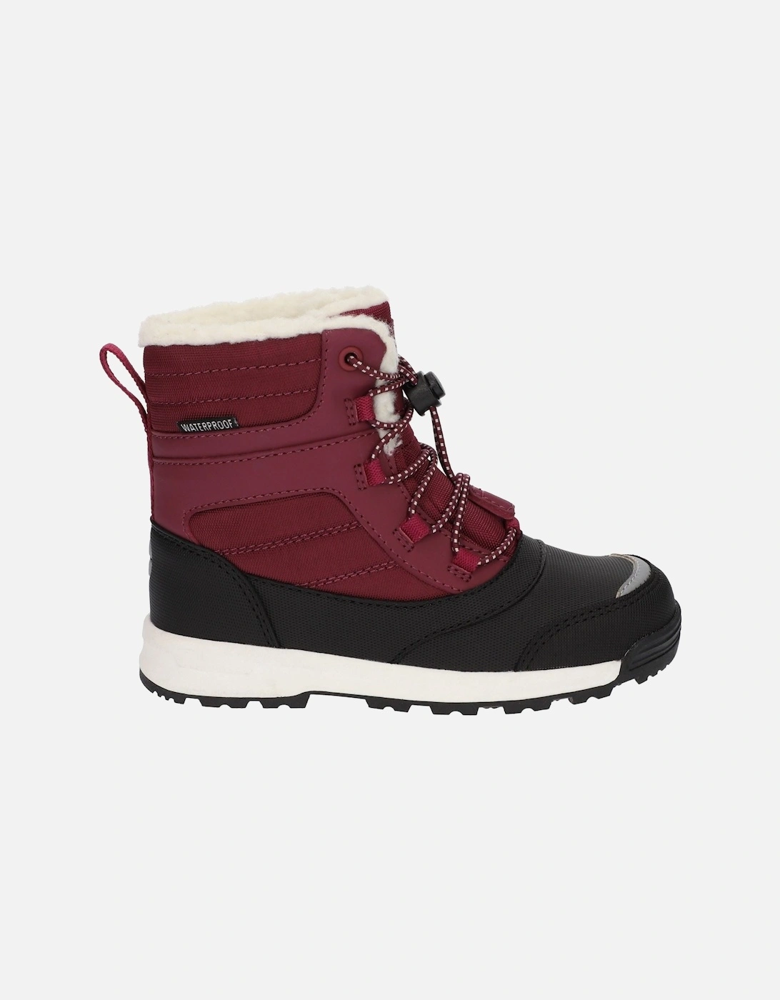 Leo Nylon Berry Winter Mid Calf Boots
