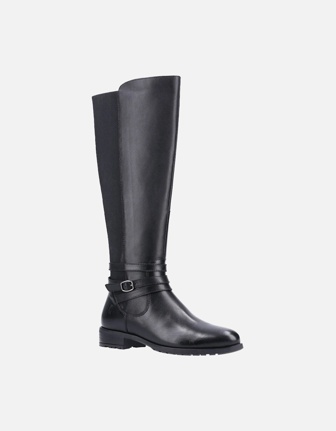Vanessa Leather Women's Black Heeled Knee High Boots, 5 of 4