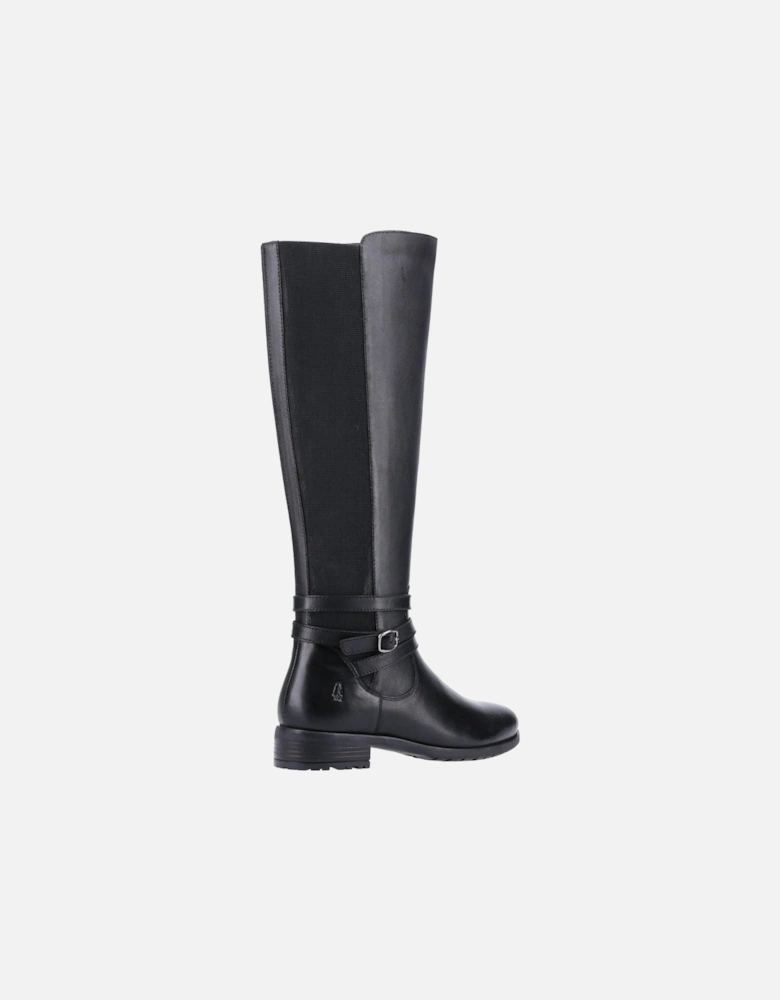 Vanessa Leather Women's Black Heeled Knee High Boots