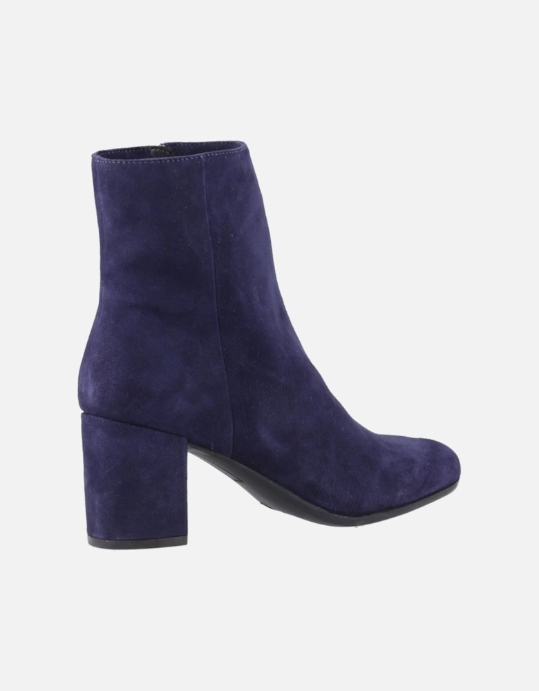 Octavia Suede Women's Navy Heeled Ankle Boots
