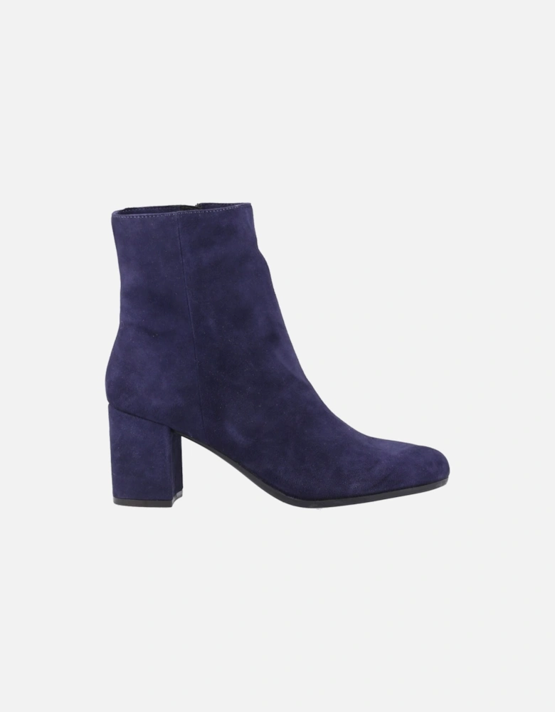 Octavia Suede Women's Navy Heeled Ankle Boots
