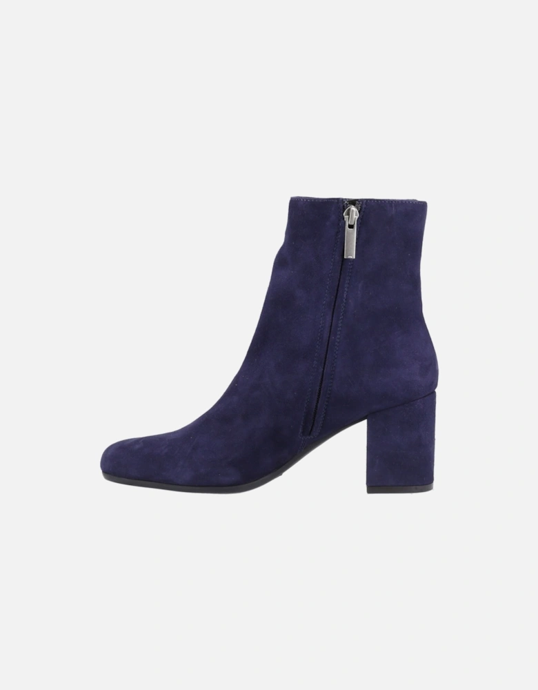Octavia Suede Women's Navy Heeled Ankle Boots