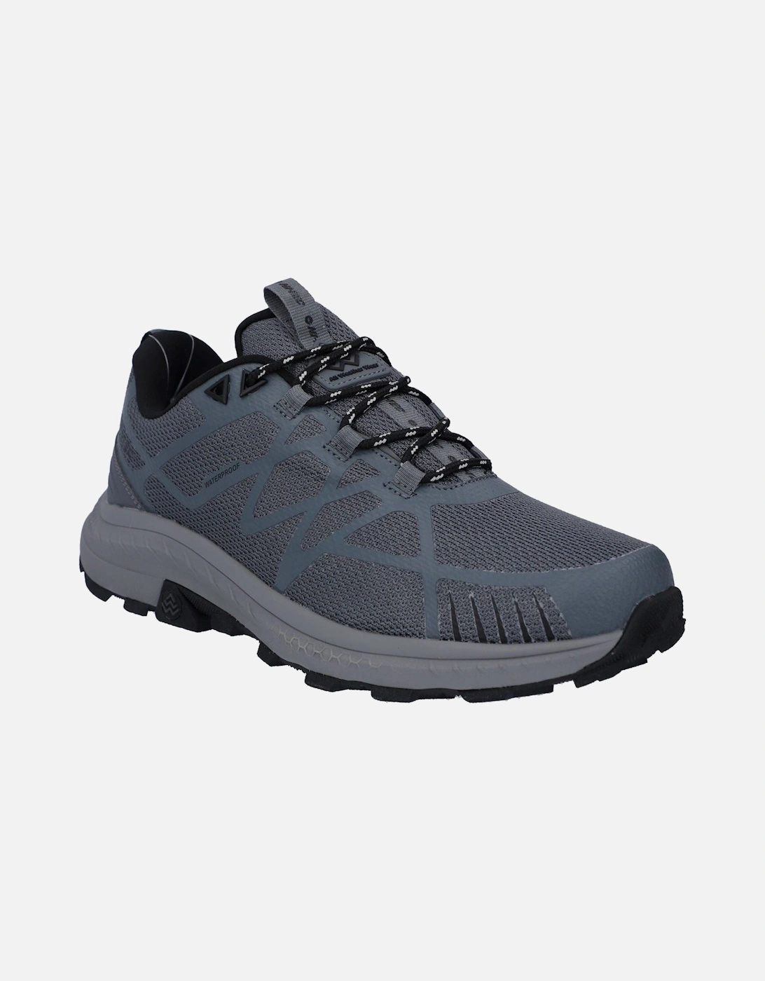 Mauna Polyester Men's Grey/Black/Black Hiking Boots, 10 of 9