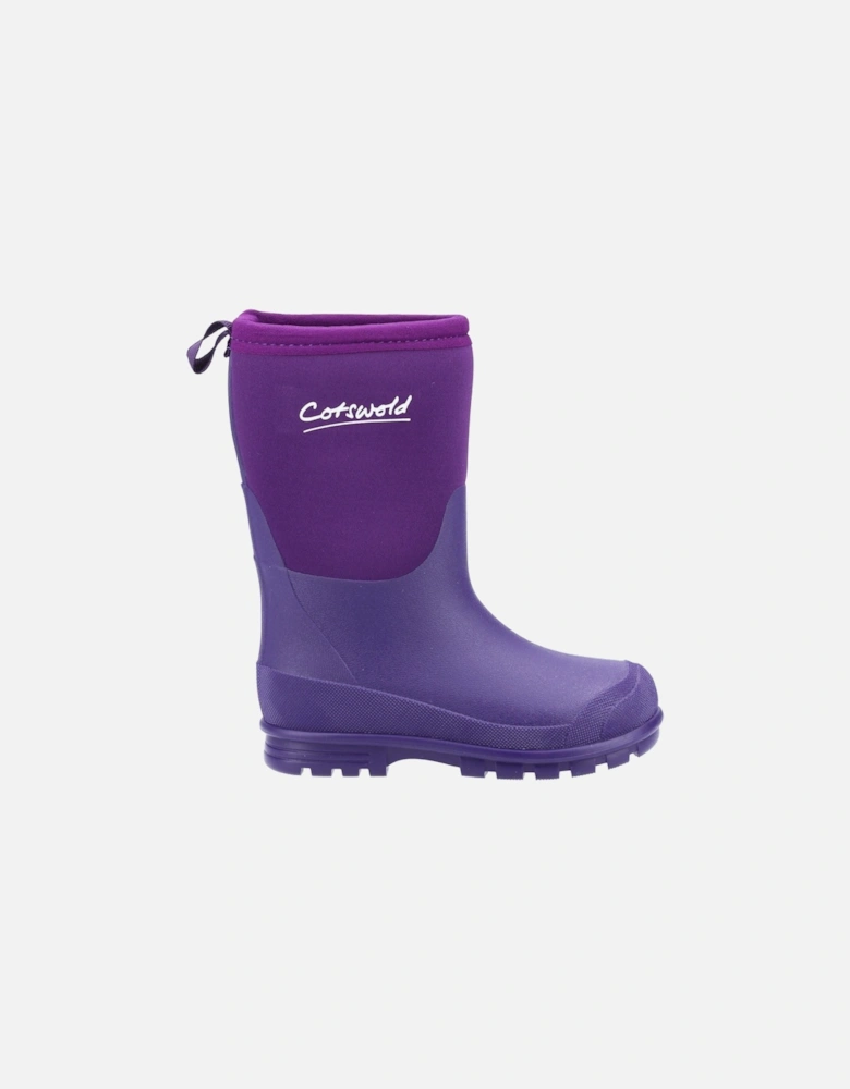 Hilly Neoprene TPR+Neoprene Purple Wellington Boots
