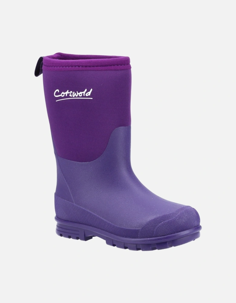 Hilly Neoprene TPR+Neoprene Purple Wellington Boots