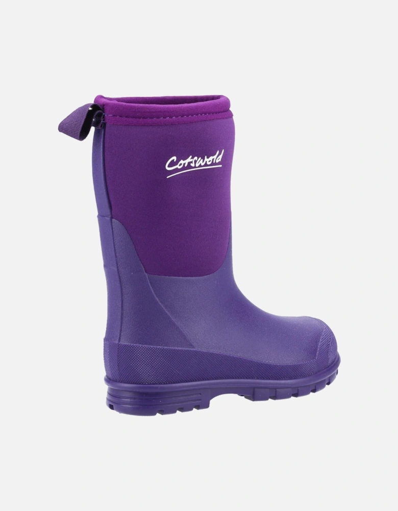Hilly Neoprene TPR+Neoprene Purple Wellington Boots