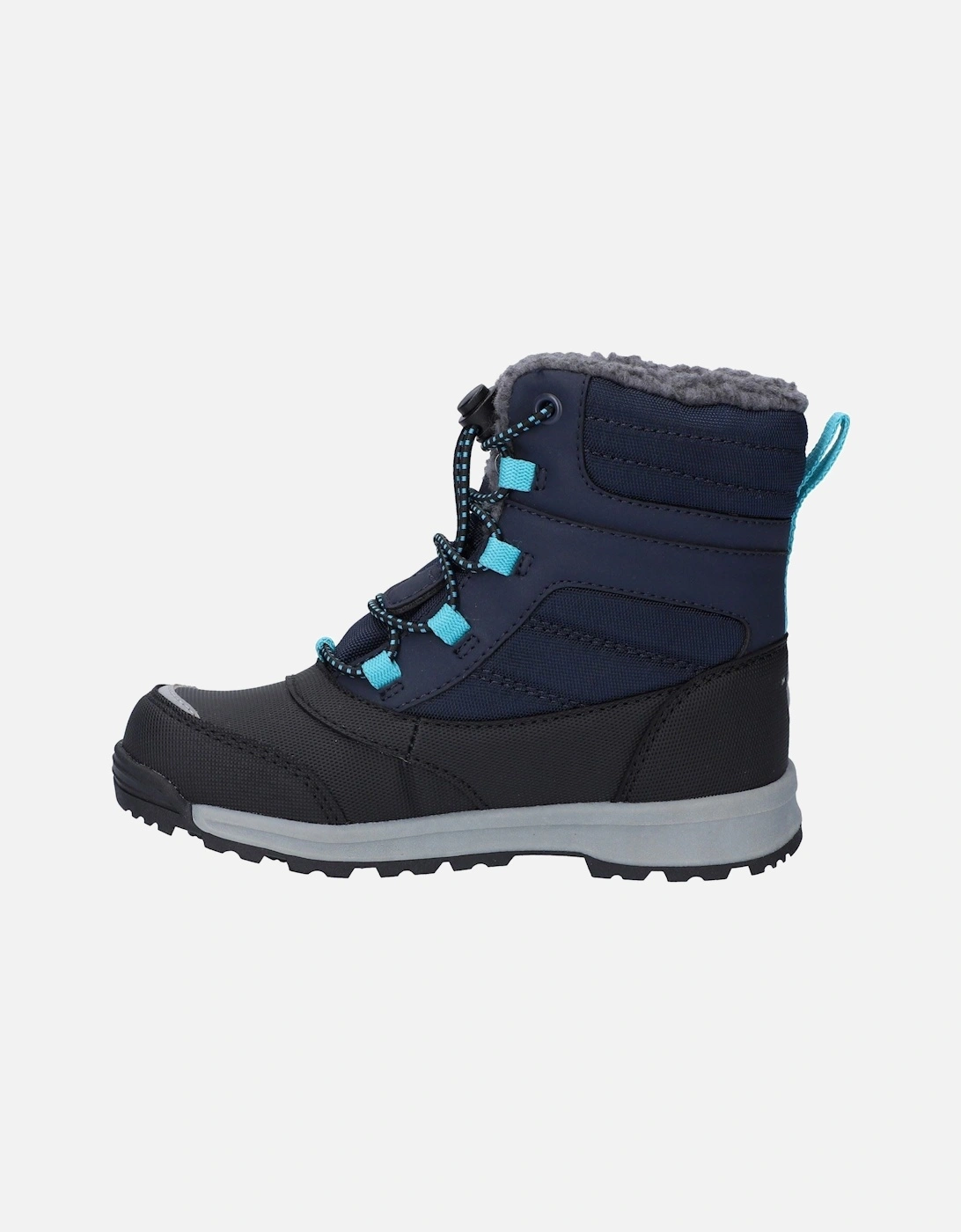 Leo Nylon Bluenights/Black/Peacock Blue Winter Mid Calf Boots