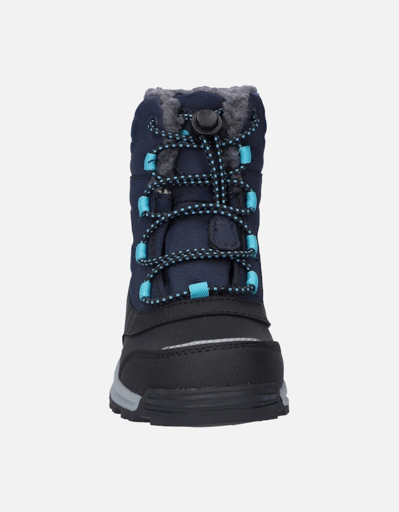 Leo Nylon Bluenights/Black/Peacock Blue Winter Mid Calf Boots