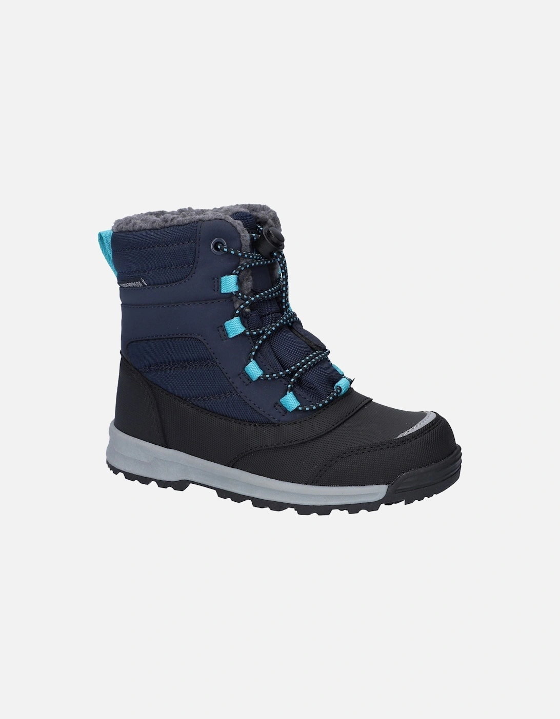Leo Nylon Bluenights/Black/Peacock Blue Winter Mid Calf Boots