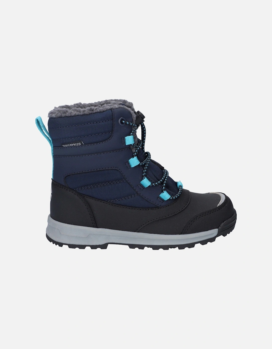 Leo Nylon Bluenights/Black/Peacock Blue Winter Mid Calf Boots