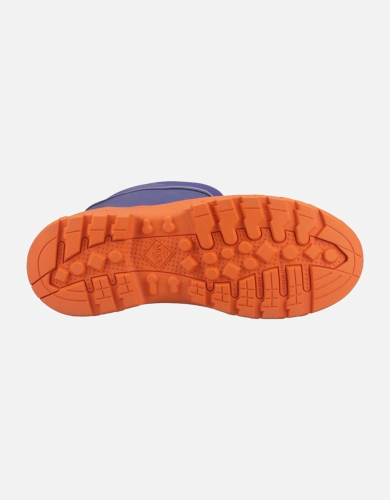 Muck Boots Grit S5 Rubber Men's Blue/Orange Wellington Boots