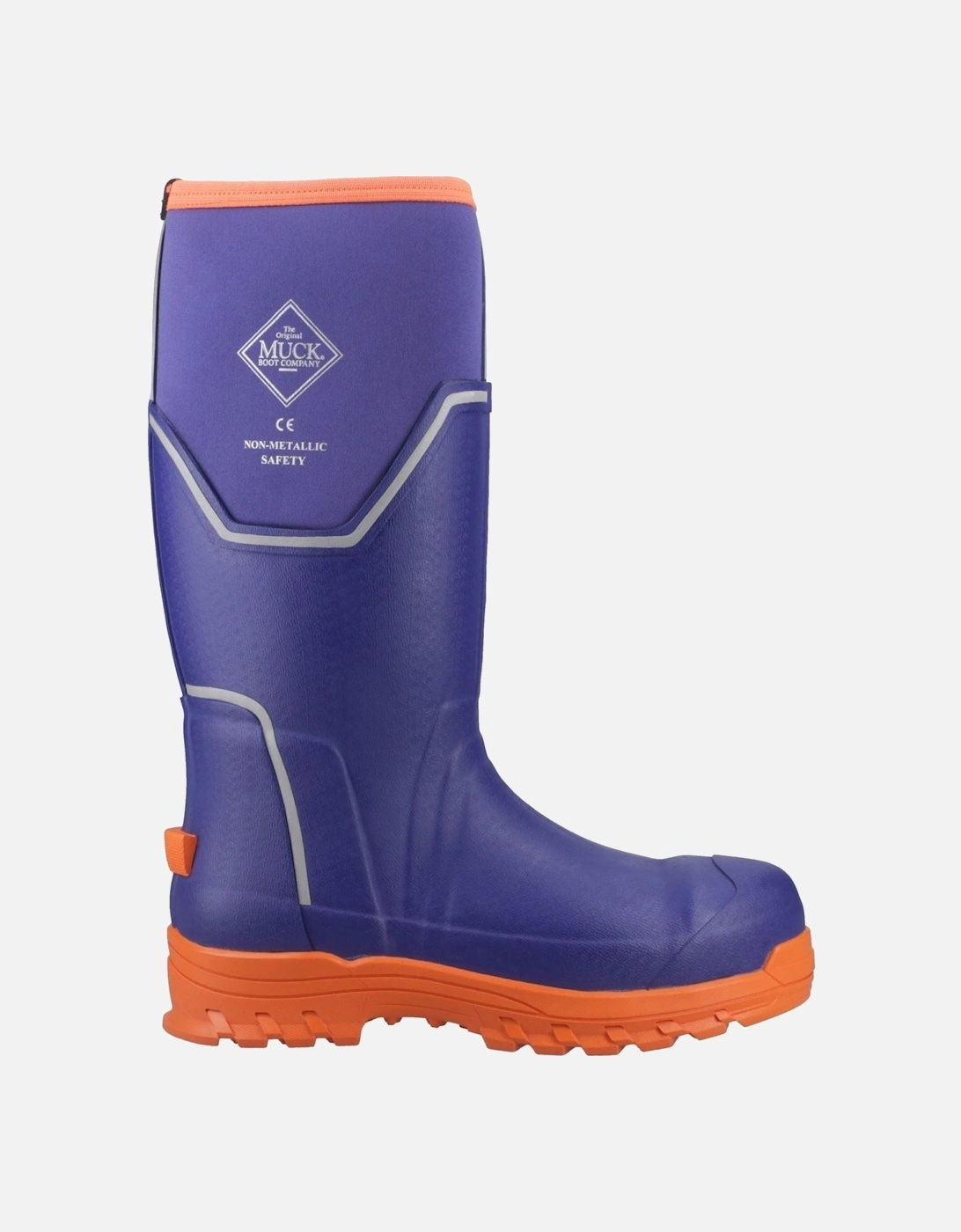 Muck Boots Grit S5 Rubber Men's Blue/Orange Wellington Boots