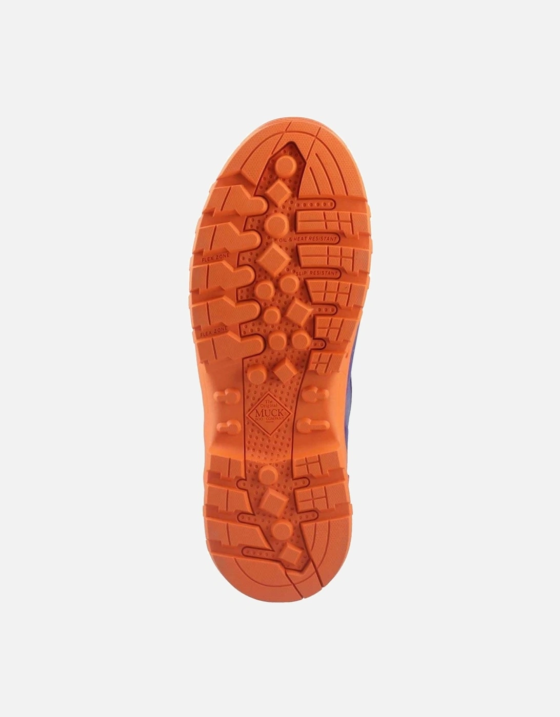 Muck Boots Grit S5 Rubber Men's Blue/Orange Wellington Boots