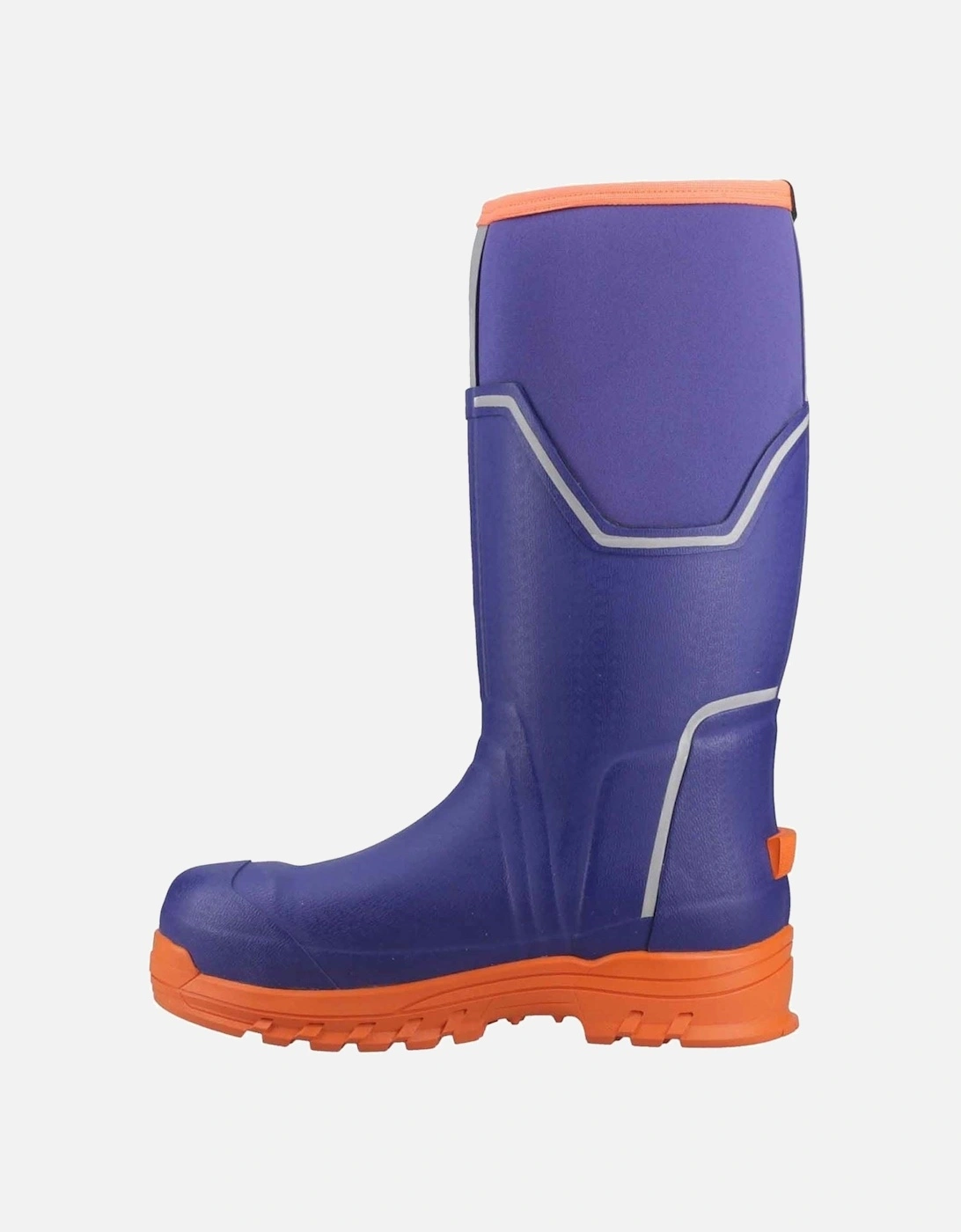 Muck Boots Grit S5 Rubber Men's Blue/Orange Wellington Boots