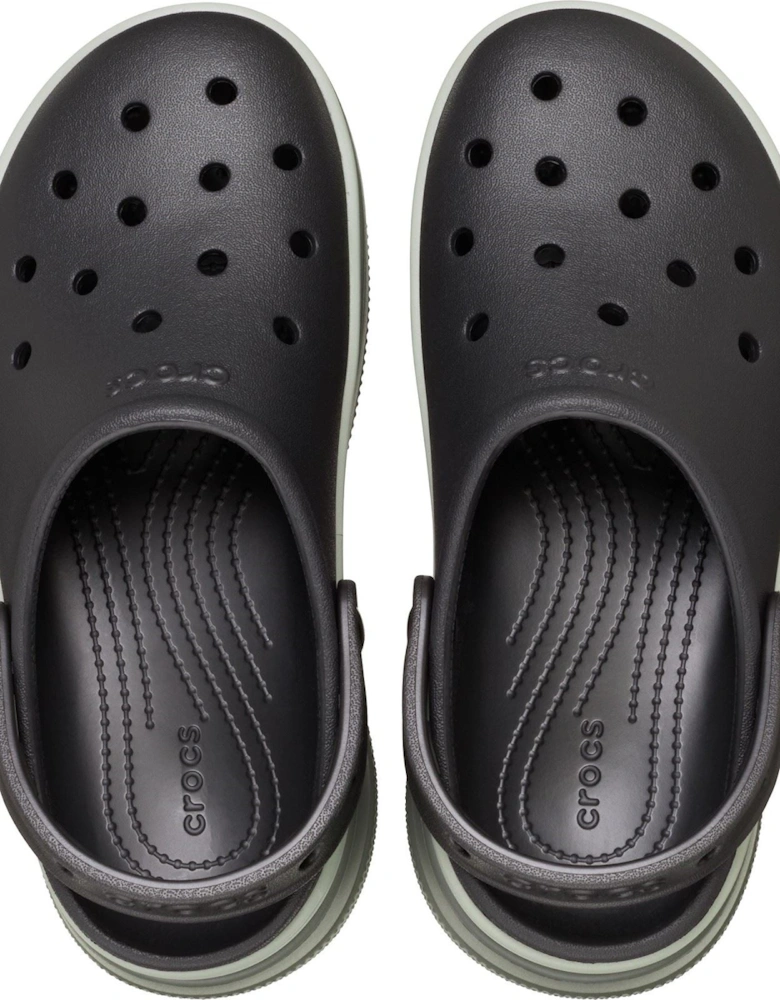 Classic Stacked Thermoplastic Black Clogs
