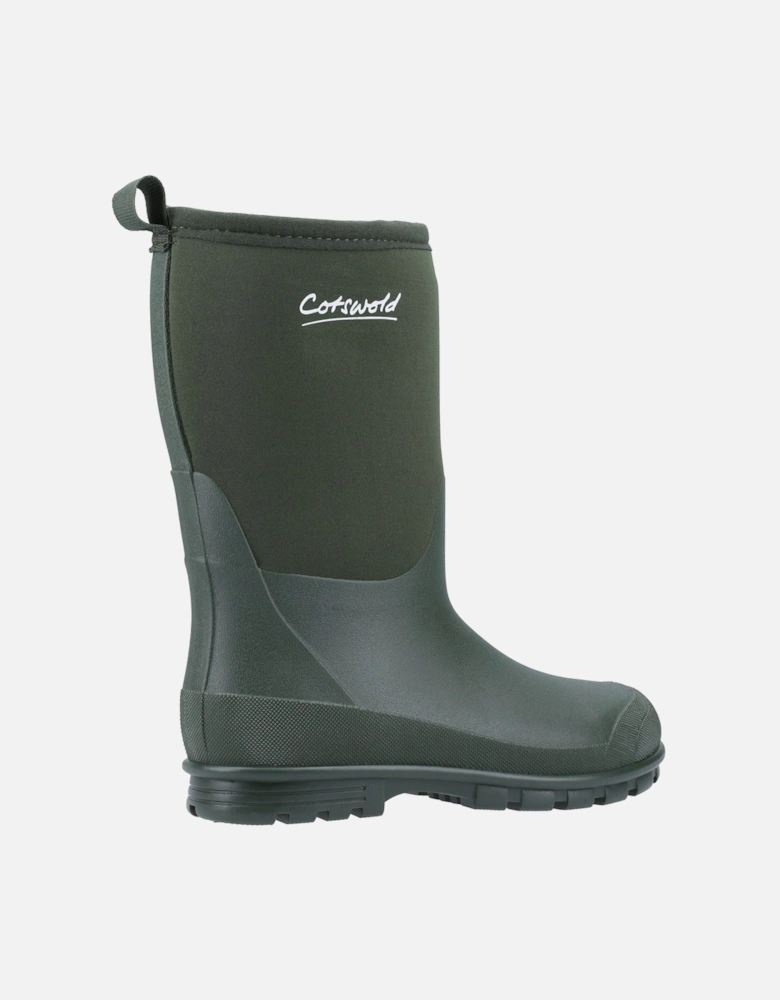 Hilly Neoprene TPR+Neoprene Green Wellington Boots