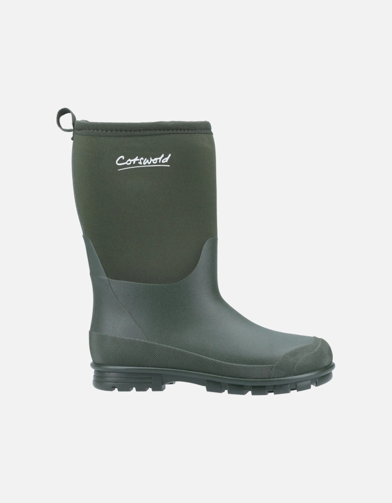 Hilly Neoprene TPR+Neoprene Green Wellington Boots