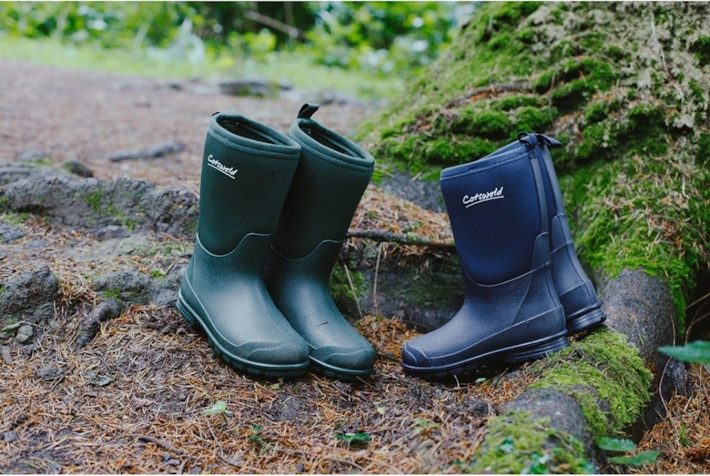 Hilly Neoprene TPR+Neoprene Green Wellington Boots