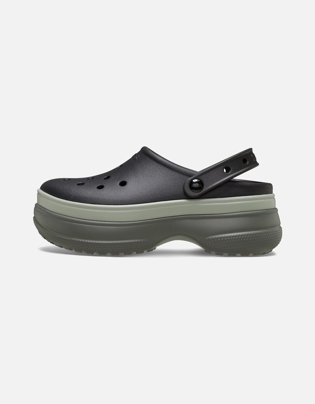 Classic Stacked Thermoplastic Black Clogs