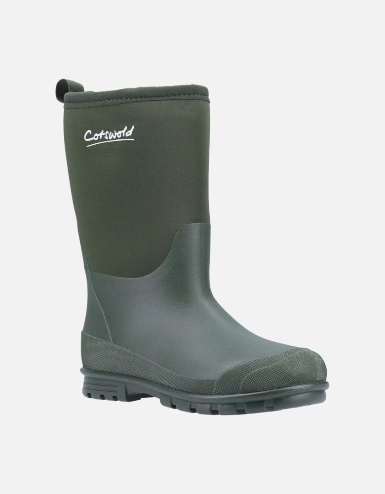 Hilly Neoprene TPR+Neoprene Green Wellington Boots