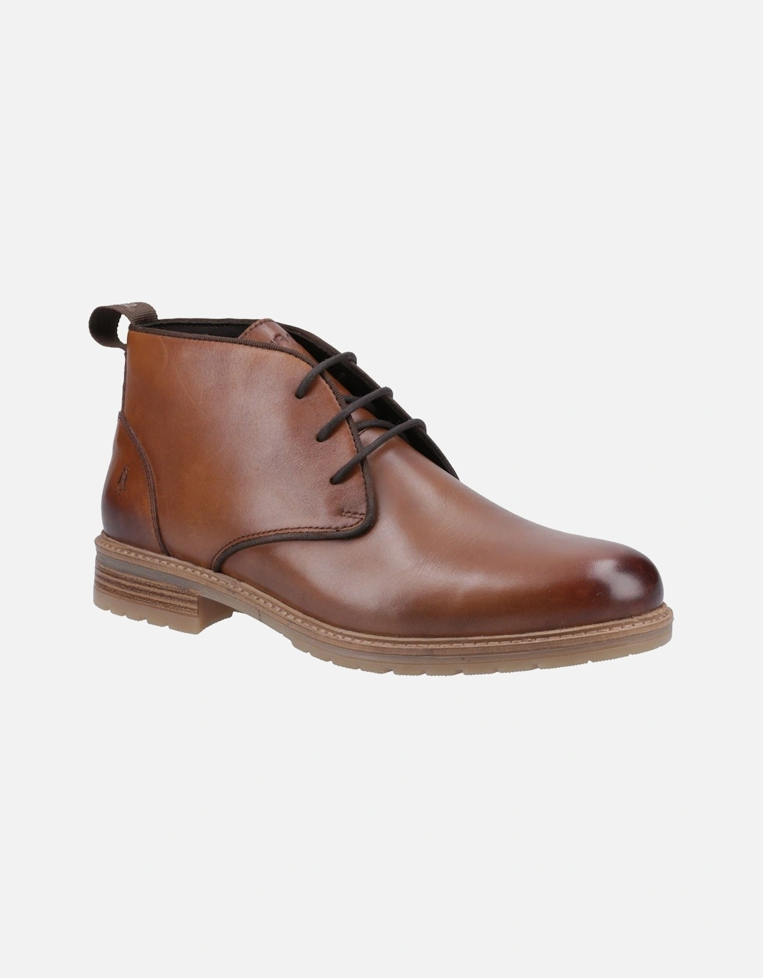 Hush Puppies Men's Hush Puppies Ricky Leather Men's Tan Ankle Boots - Brown