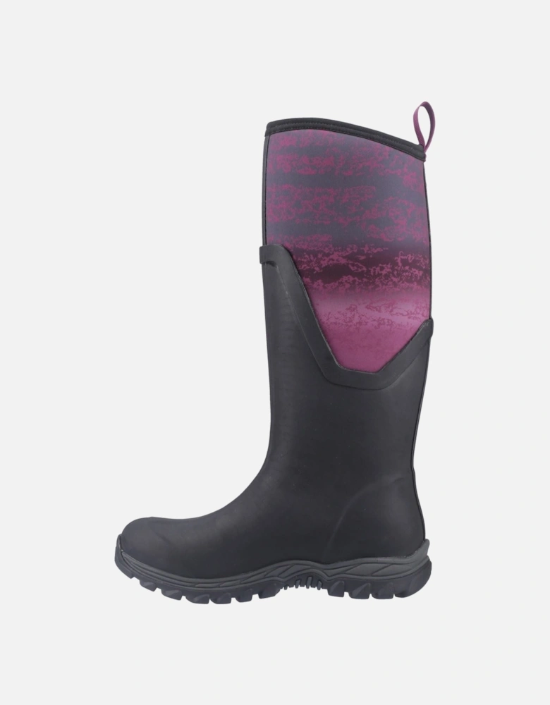 Muck Boots Arctic Sport II Tall Rubber Women's Black/Magenta Fade Winter Knee High Boots