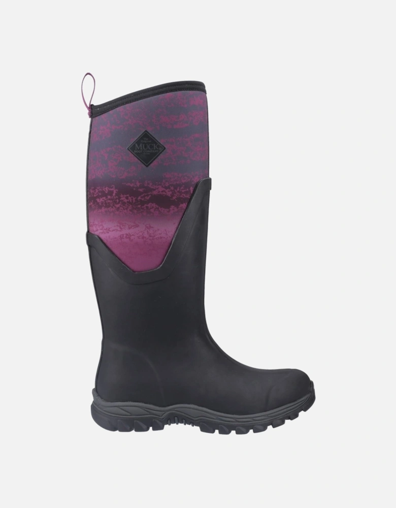 Muck Boots Arctic Sport II Tall Rubber Women's Black/Magenta Fade Winter Knee High Boots