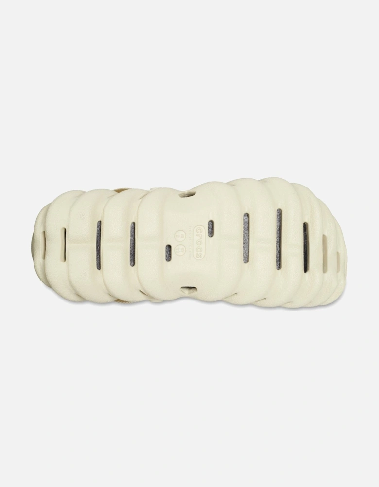 Echo Thermoplastic Bone/Black Clogs
